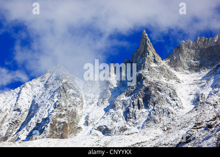 Aiguille de la Tsa (3668 m), Switzerland, Valais Stock Photo