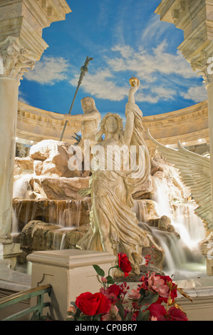 Fountains of the Gods at the Caesar's Palace Forum Stock Photo