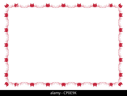Pretty Simple Frame Cute, simple frame you can use like diploma frame Stock Photo - Alamy