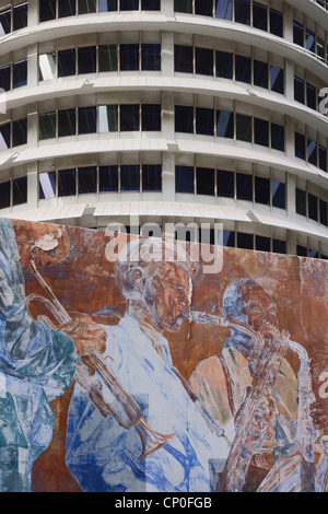 Capitol Records Building, Hollywood, Los Angeles Stock Photo
