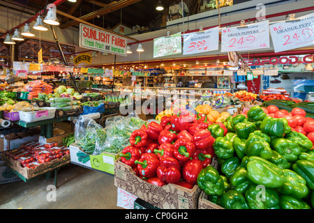Granville Island Public Market, Vancouver Stock Photo