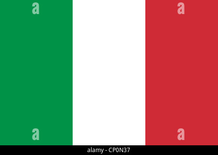 The national flag of Italy Stock Photo