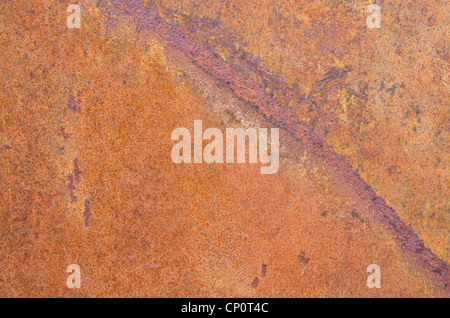 rusty orange sheet metal background texture Stock Photo