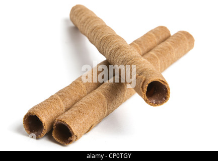 chocolate rolls Stock Photo