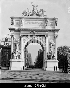 Dewey Arch, New York City, circa 1900 Stock Photo