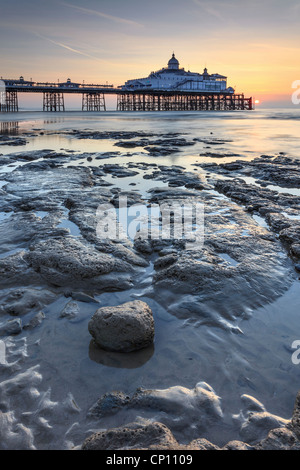 Eastbourne Pier captured shortly after sunrise Stock Photo