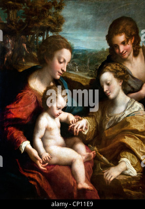Mystic Marriage of Saint Catherine of Siena Stock Photo - Alamy