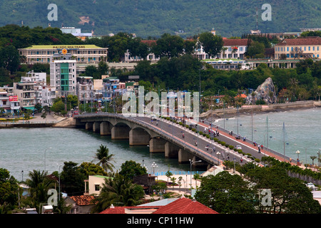 The road bridge in Nha Trang, Vietnam. Stock Photo