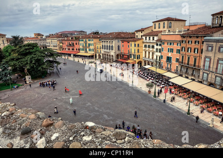 Piazza Bra, Arena, Verona, Veneto, Italy Stock Photo