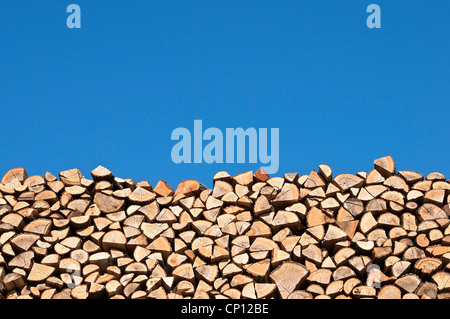 Stack of wood Stock Photo