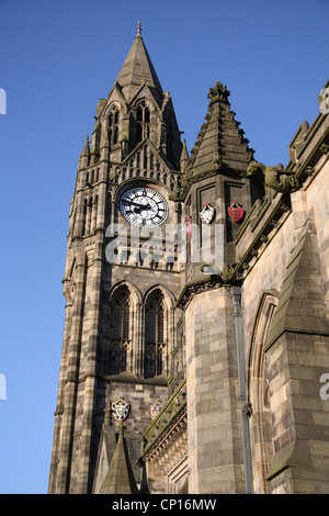 Clock Tower at Town Hall, Rochdale, Greater Manchester, UK. Stock Photo