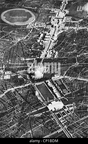 Nazism / National Socialism, architecture, capital of the German Reich 'Germania' (former Berlin), miniature, topview,  drafts by Albert Speer, late 1930s, Additional-Rights-Clearences-Not Available