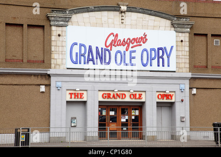 Entrance to the Grand Ole Opry traditionally a Country and Western music venue in  Glasgow, Scotland, UK Stock Photo