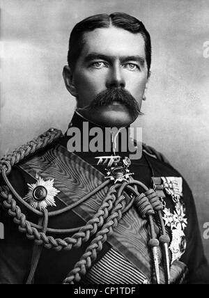 Kitchener, Horatio, 24.6.1850 - 5.6.1916, British general, portrait, photograph by Alexander Bassano, circa 1900, Stock Photo