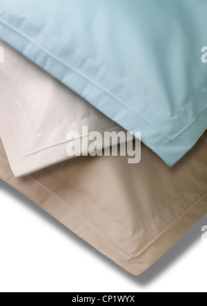 A still life shot of a stack of bedroom pillows Stock Photo
