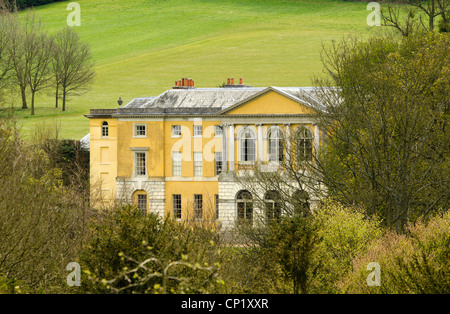 A view of West Wycombe Park and grounds a National Trust property, image taken from a public road. Stock Photo