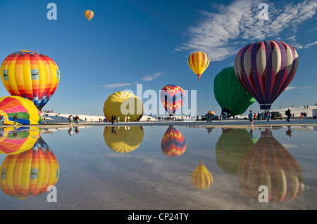 Balloon event at White Sands National Park, New Mexico Stock Photo