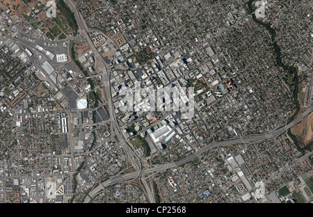 aerial photo map of San Jose, California Stock Photo