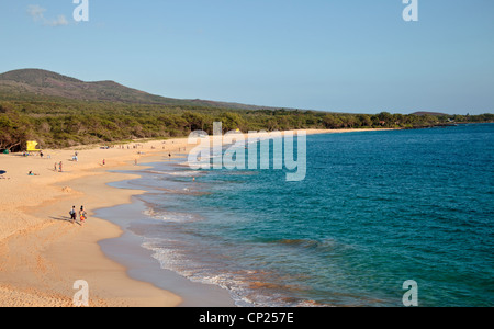 Big Beach at Makena State Park on Maui Stock Photo