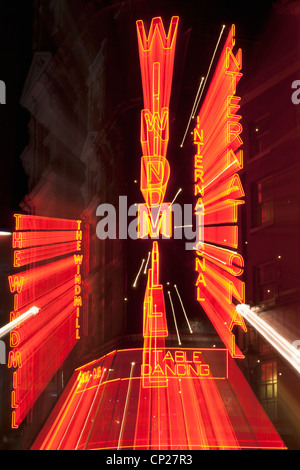 Windmill strip club in Soho, London, England Stock Photo