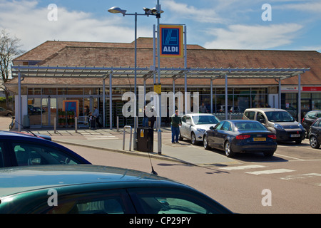 Aldi supermarket, Biggleswade, England Stock Photo - Alamy
