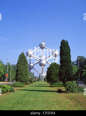 The Atomium from Heysel Park, Heysel, Brussels, Belgium Stock Photo