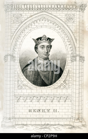 Portrait of King Henry II of England Stock Photo