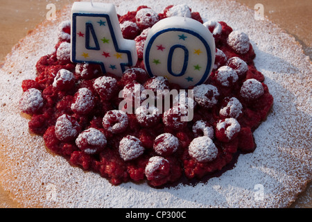40th birthday cake Stock Photo