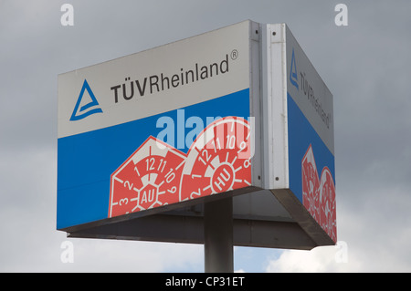 TUV Rheinland (MOT testing centre) Cologne Germany Stock Photo