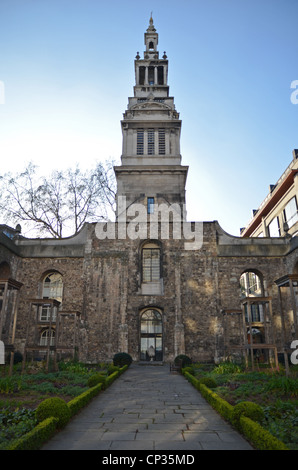 Gardens of Christchurch Greyfriars, London Stock Photo