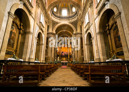 Interior of Bom Jesus do Monte sanctuary in Portugal Stock Photo