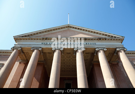 Entrance to the Copenhagen City Court building in neo-classic style at Nytorv in Copenhagen, Denmark Stock Photo