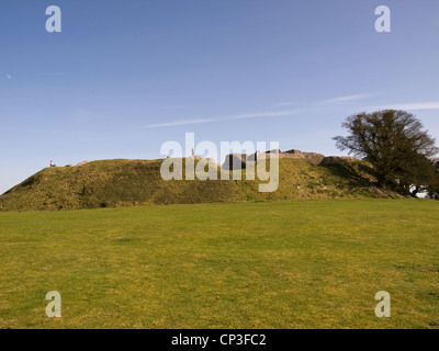 The ruins of Iron Age hill fort Old Sarum Salisbury Wiltshire Hampshire England UK Stock Photo