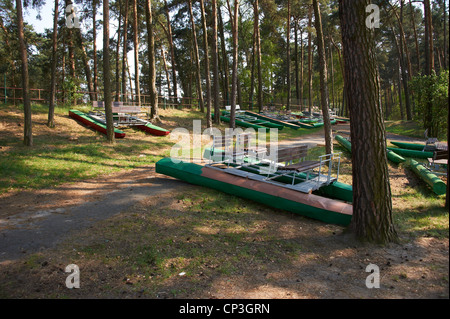 Macha lake, tourist centre Doksy, beach, Czech Republic Stock Photo