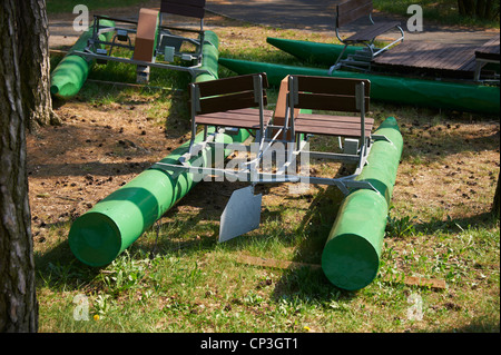 Macha lake, tourist centre Doksy, beach, Czech Republic Stock Photo