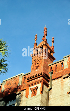 Tower of the Lightner museum, St. Augustine, Florida Stock Photo