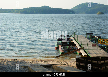 Macha lake, tourist centre Doksy, beach, Czech Republic Stock Photo