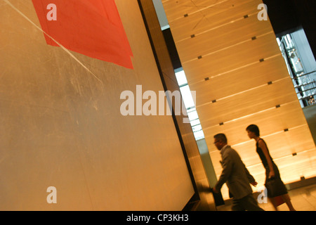 Reception area in the Conrad Hotel, Tokyo, Japan Stock Photo