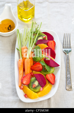 Super salad [Strawberry,kiwi,beet,orange]
