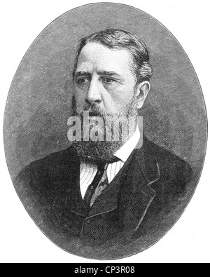 SPENCER CAVENDISH, 8th Duke of Devonshire (1833-1908) British statesman Stock Photo
