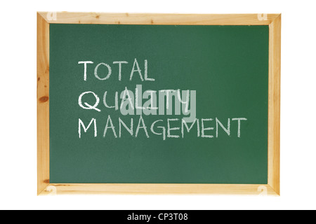 Blackboard with Business Management Message Stock Photo