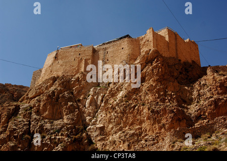 Syria - Nebek. Catholic monastery of St. Moses the Abyssinian (Deir Mar Musa el-Habasci) Stock Photo