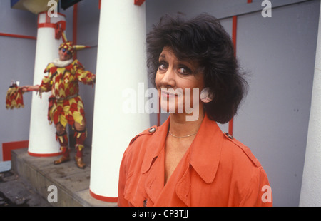 Amanda Barrie also spelt Barry, actress in Covent Garden London  1990s HOMER SYKES Stock Photo