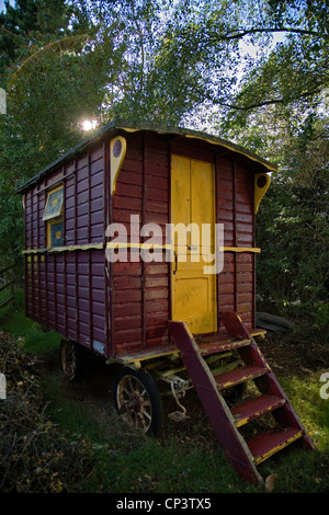 Romany Gypsy Caravan Stock Photo