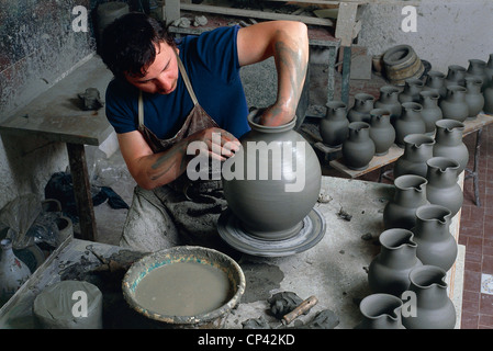 Emilia Romagna Region - Faenza (Bologna). Workshop of ceramic art. Stages. Stock Photo