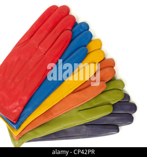 A still life shot of a pile of womens gloves Stock Photo