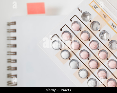 Contraceptive pills. Stock Photo