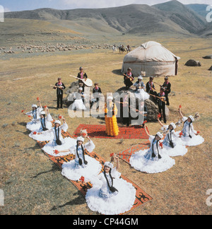 Kazakhstan - Folk group Stock Photo