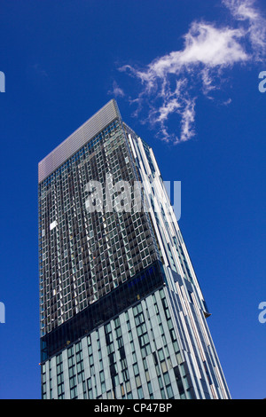 Beetham Tower Manchester, also known as Hilton Manchester, is a mixed-use skyscraper in Manchester, England uk gb Stock Photo