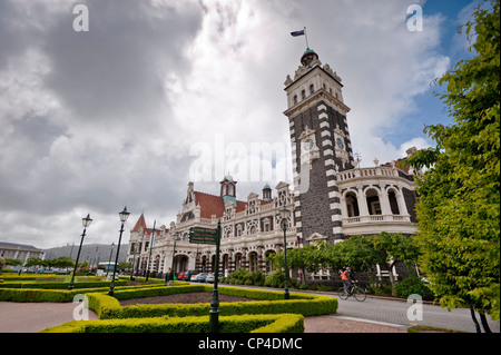 Railway Station, Dunedin, South Island, New Zealand Stock Photo